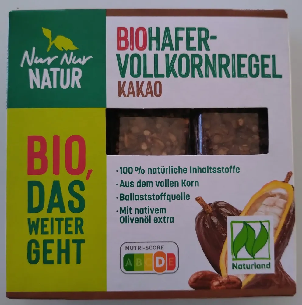 Bio-Hafervollkornriegel - Kakao