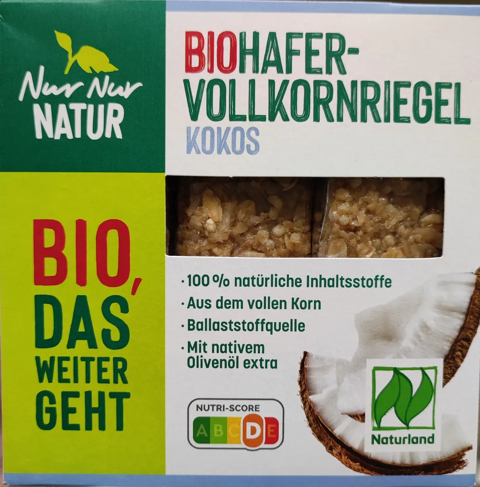 Bio-Hafervollkornriegel - Kokos