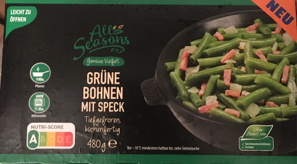 Grüne Bohnen mit Speck