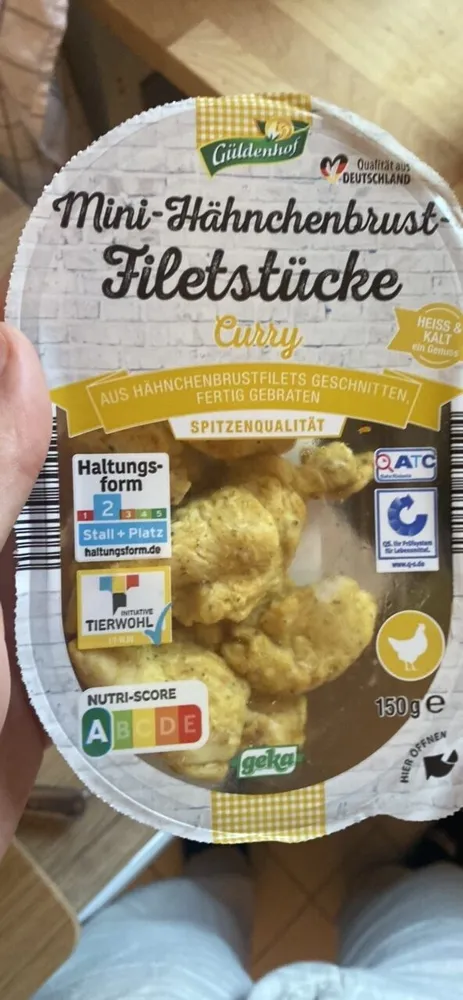 Mini-Hähnchenbrust-Filetstücke Curry