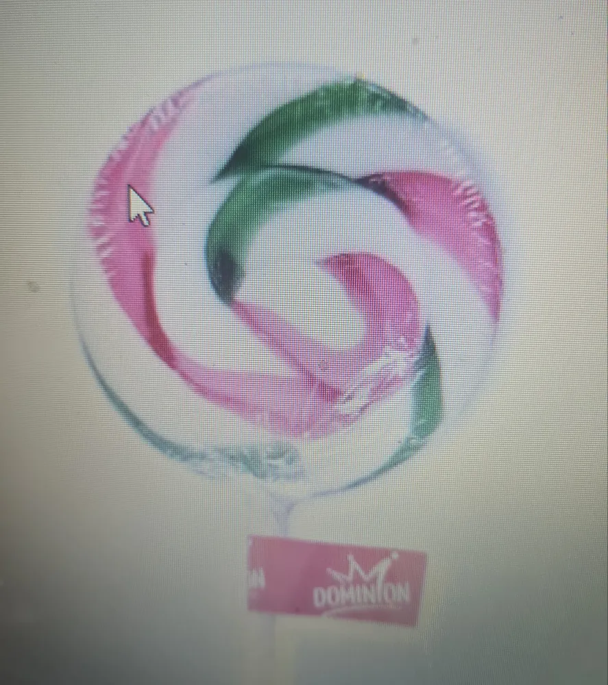 Peppermint Candy Cane lolly