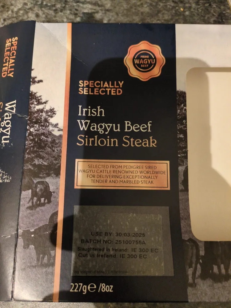 Irish Wagu Beef Sirloin Steak