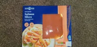 Smoked salmon slices