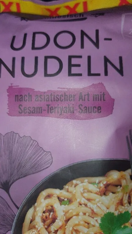 Udon-Nudeln mit Sesam-Teriyaki-Sauce