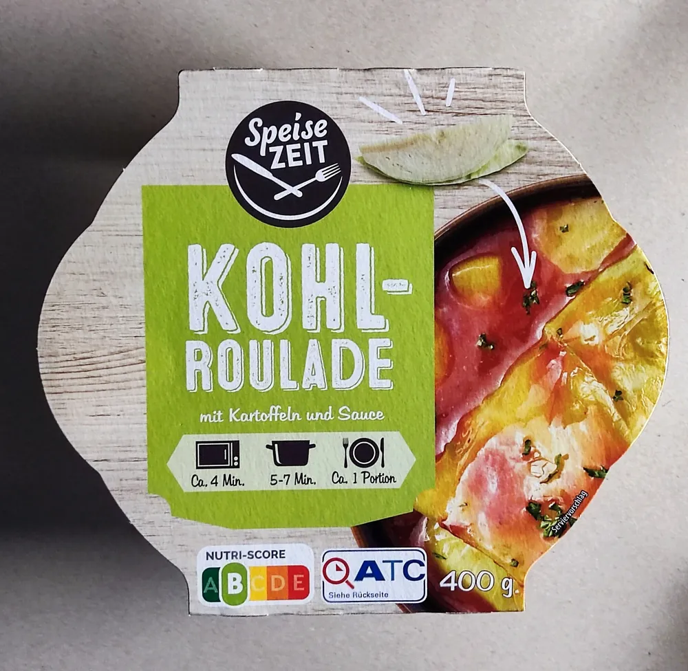 Kohlroulade mit Kartoffeln und Sauce