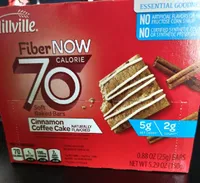 Fiber now soft baked bars, Cinnamon Coffee Cake flavor