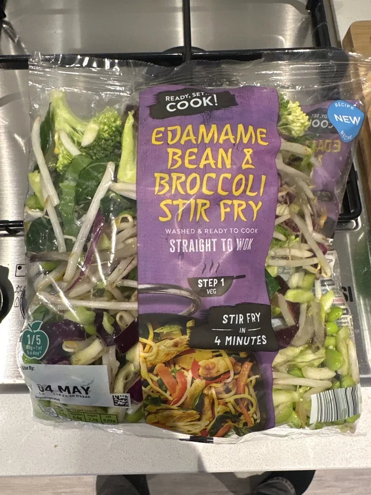 Edamame Bean & Broccoli Stir Fry