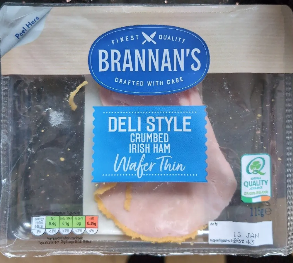 Deli Style Crumbed Irish Ham