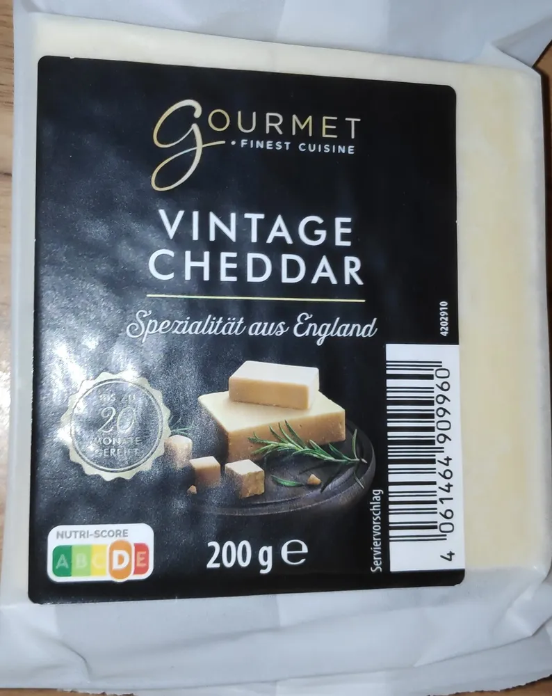 Vintage Cheddar 50 %, 20 Monate gereift