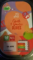 Chilli and garlic olives