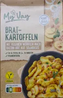 Bratkartoffeln (mit veganen Würfeln nach Bacon-Art auf Sojabasis)