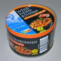 Weiße Riesenbohnen in pikanter Tomatensauce