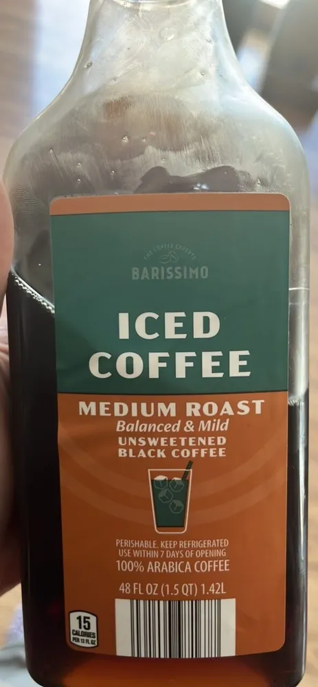 Iced Coffee Medium Roast Balanced & Mild Unsweetened Black Coffee