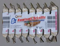 Haselnuss-Schnitte