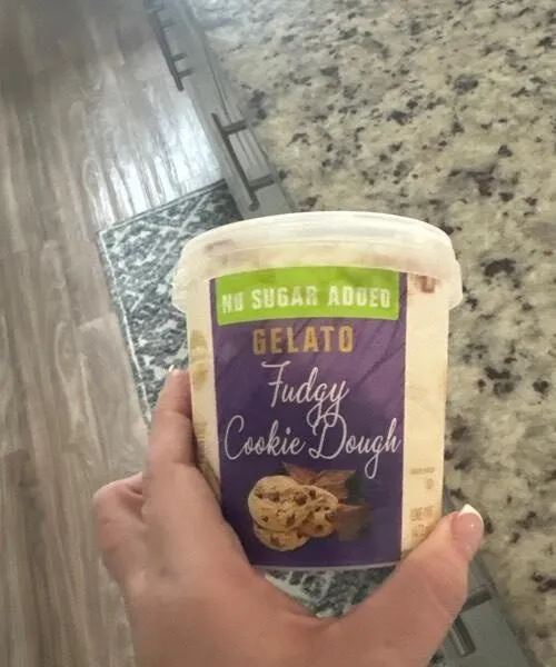 Fudge cookie dough no sugar added gelato