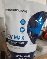 RAW MAX whey concentrate protein powder vanilla flavour