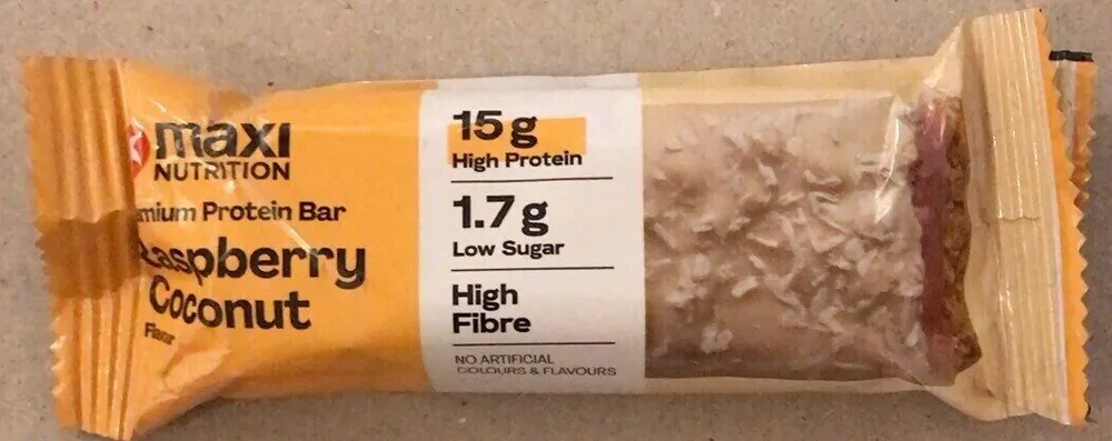 Raspberry coconut protein bar