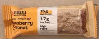 Raspberry coconut protein bar
