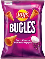 Bugles sour cream & black pepper