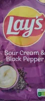 Sour cream & black pepper