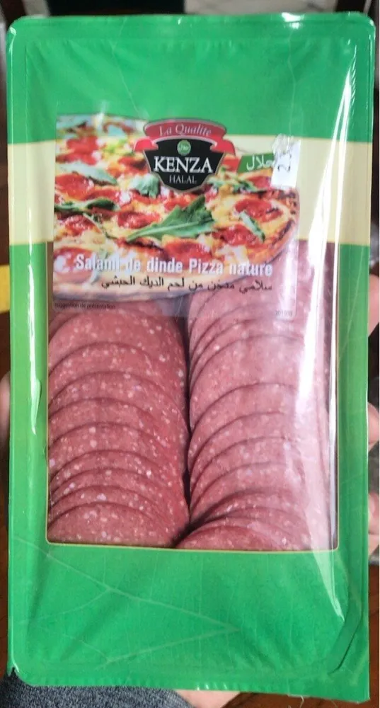 Salami de dinde pizza nature