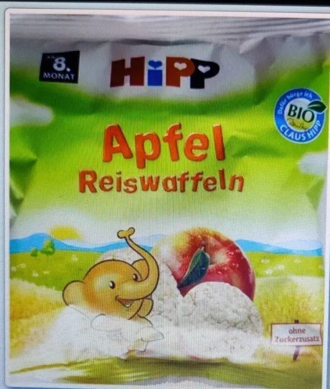 Apfel Reiswaffeln