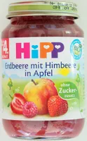 Erdbeere mit Himbeere in Apfel  ( Nach dem 4. Monat )