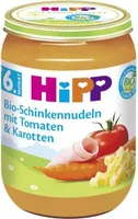 Schinkennudeln mit Tomaten & Karotten (ab 6. Monat)
