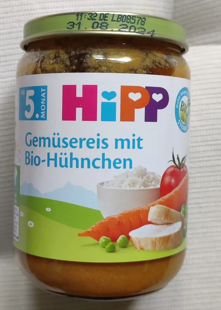 Gemüsereis mit Bio-Hühnchen