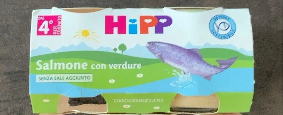 Salmone con verdure