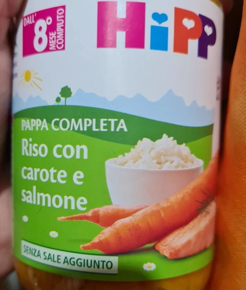 Riso con carote e salmone