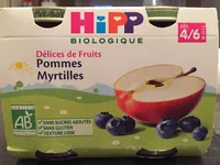 Délices de Fruits Pommes Myrtilles