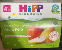 Frutta gratuggiata mela pera