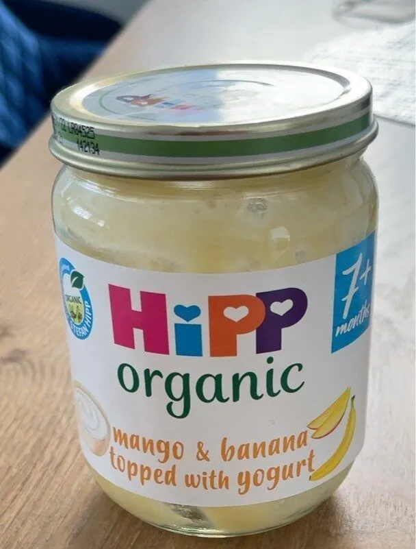 Hipp organic Mango & banana topped with yogurt