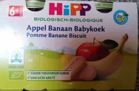 Alimentation infantile pomme banane biscuit