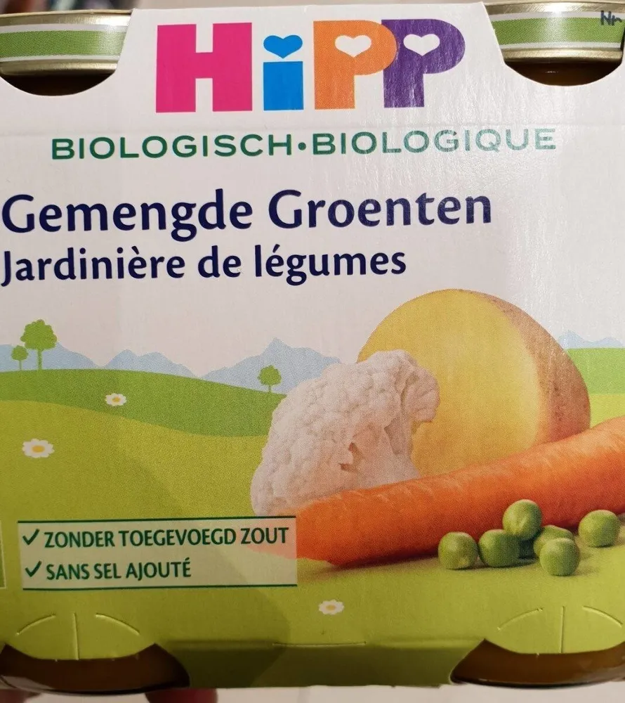Hipp Groentemélange Bio 2X190G 6M