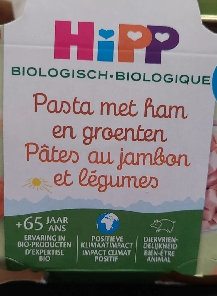 Pâtes au jambon et légumes
