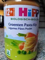 Alimentation infantile Légumes pâtes poulet