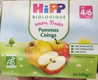 100% fruits Pommes coings