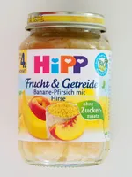 Frucht & Getreide Banane-Pfirsich mit Hirse ( Nach dem 4. Monat)