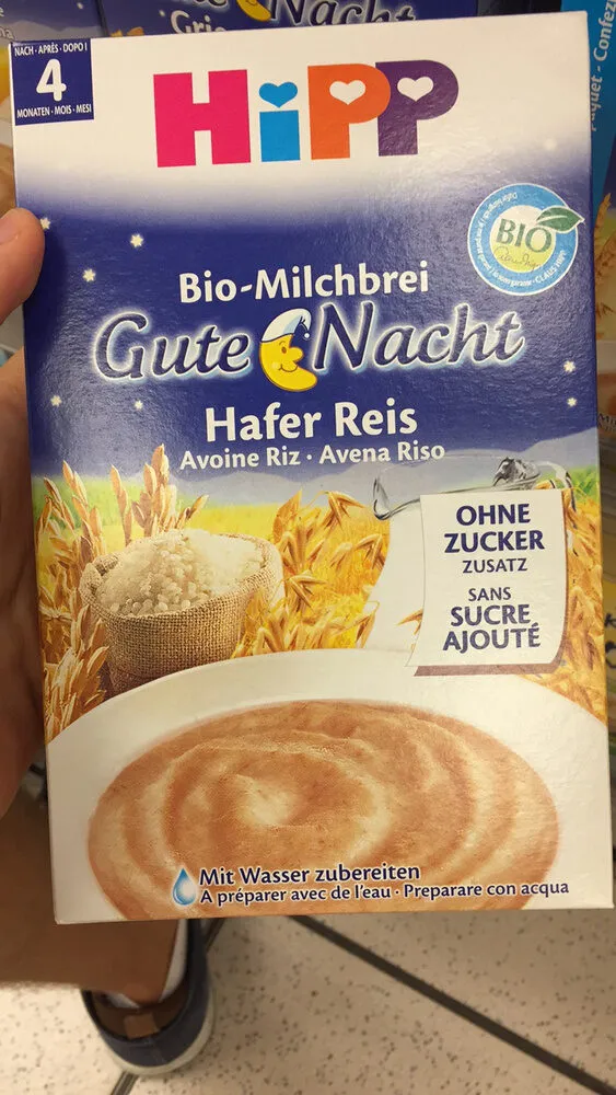BIO Hafer Avoine de riz avec du lait de suite