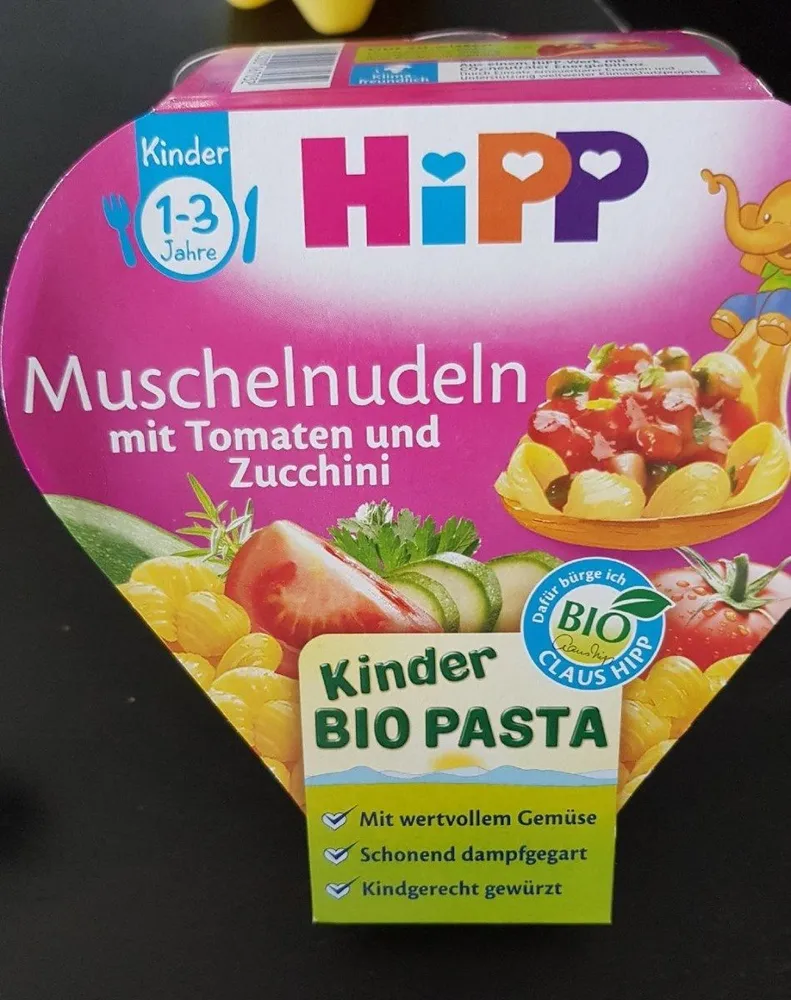 Kinder Bio Pasta , Muschelnudeln Mit Tomaten Und Z. ..