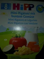 Mini rigatoni et légumes