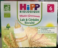Matins Gourmands Lait & Céréales Biscuité