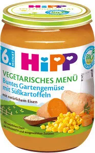 Buntes Gartengemüse mit Süßkartoffeln
