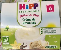 Délices de Lait Crème de Riz au lait
