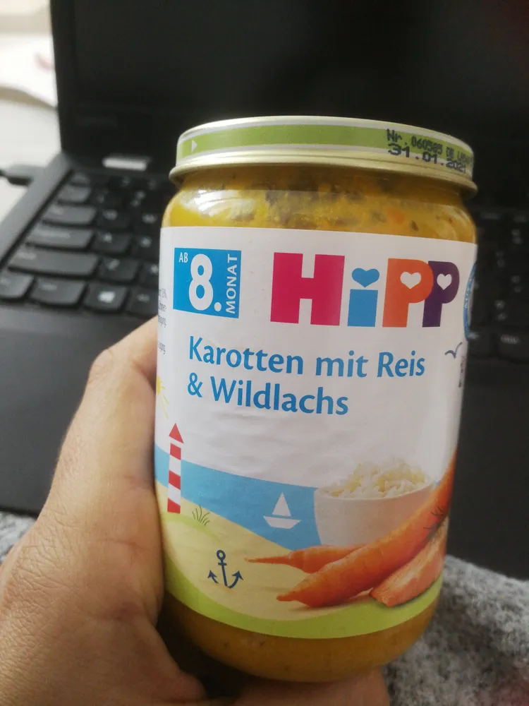 Hipp, Karotten Mit Reis Und Wildlachs