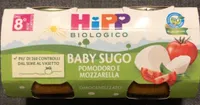 Baby sugo pompdoro mozzarella