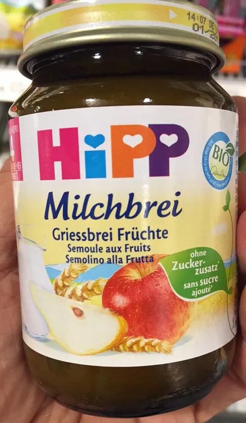 Bio Milchbrei Semoule Aux Fruits