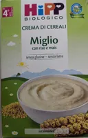 Crema di cereali Miglio con riso e mais